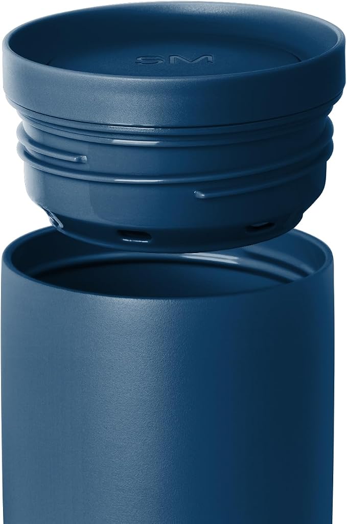 Simple Modern Insulated Travel Coffee Mug 360° Lid | 12oz | Blue | Voyager - Image 3