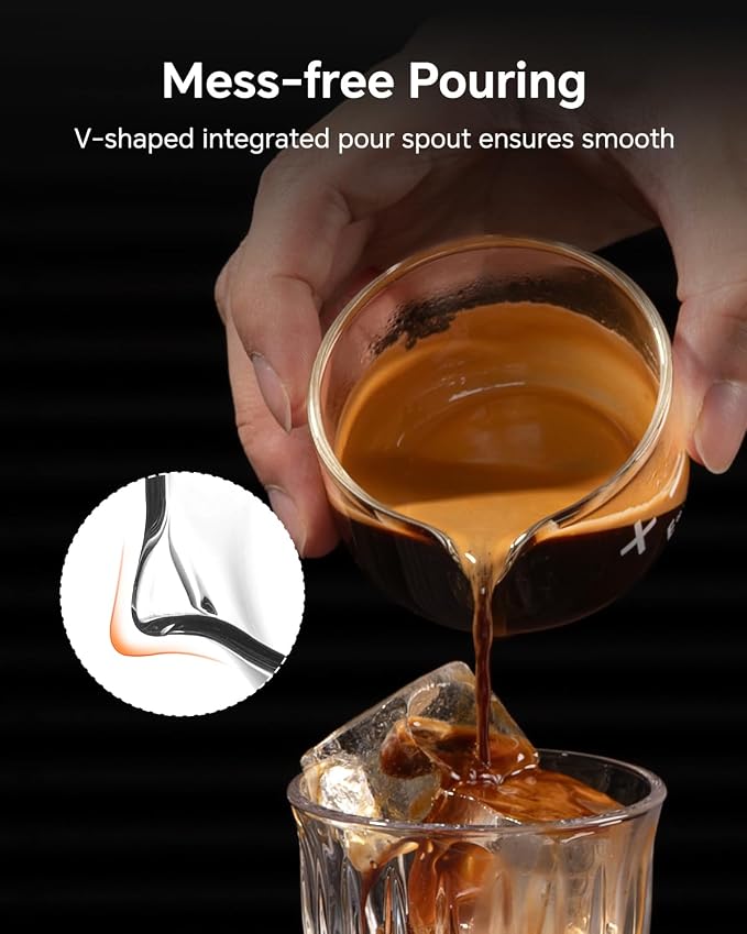 2 oz Espresso Shot Measuring Cup Glass, 1 Pack | Handleless Compact, Spill and - Image 3