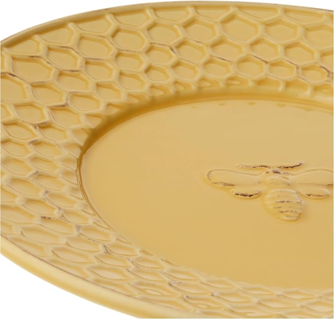 Boston International Embossed Stoneware Plate, 8-Inch Diameter - Image 7