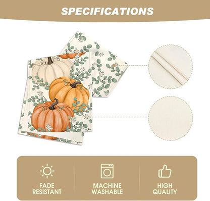 Artoid Mode 210 GSM Fall Table Runner 13x36 Inch Home Party Decor | Orange - Image 5