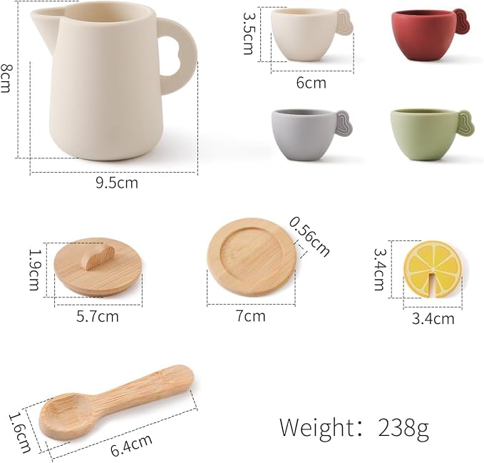 Enchanting Wooden Tea Party Set - Image 6