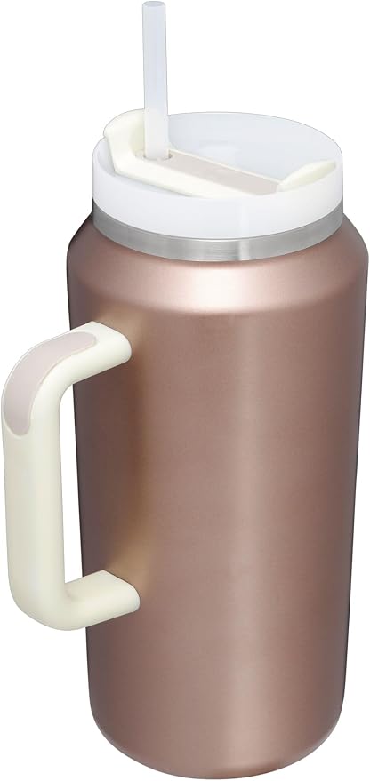 STANLEY Quencher H2.0 Flow State Tumbler, 64 oz, Rose Quartz Glow | Handle and - Image 2