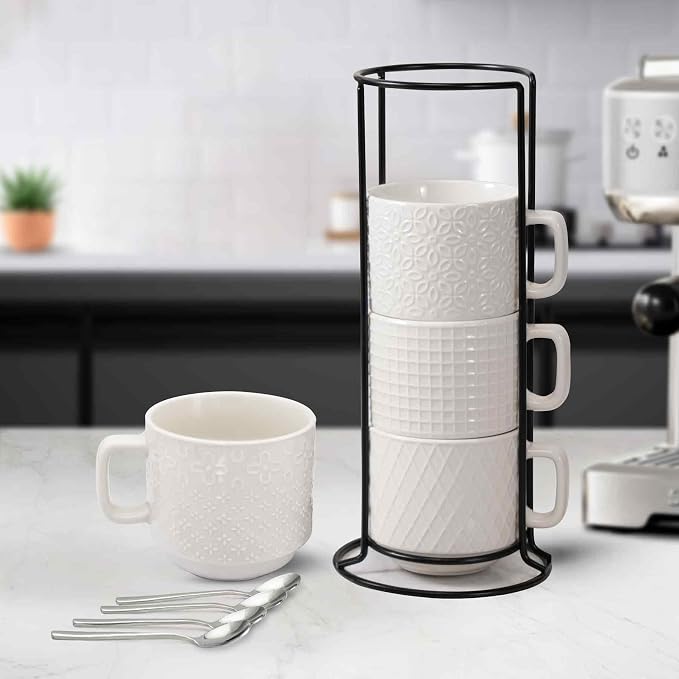 Stackable Coffee Mug Set of 4 - Image 4