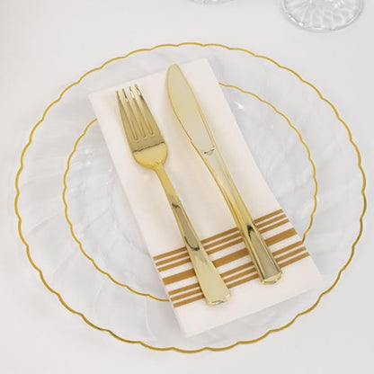 Efavormart 10-Pack 7.5" Clear Plastic Salad Dessert Plates - Image 7