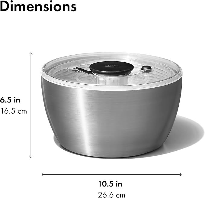 OXO Steel Salad Spinner - Image 9