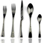 JASHII 18/10 Stainless Steel 20 Piece Mirror Polished Black Flatware Set by JASHII