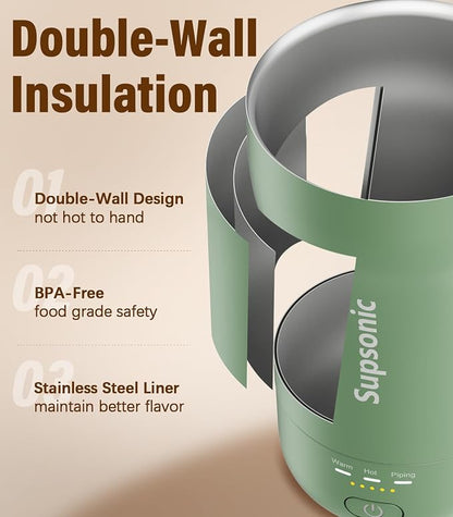 Supsonic Heated Coffee Mug, 14oz Smart Constant Temperature Travel Mug | Heat - Image 6
