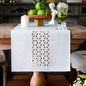 ARTABLE Off White Farmhouse Fabric Table Runner Finished Edge 16 x 104 Inch | by ARTABLE