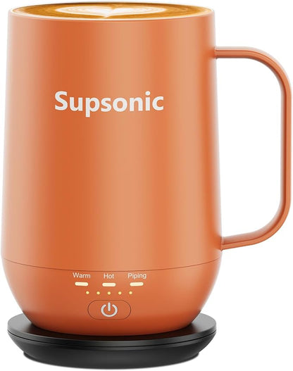 Supsonic - 16oz Self Heating Coffee Mug, Smart Heated Coffee Mug Faster by Supsonic