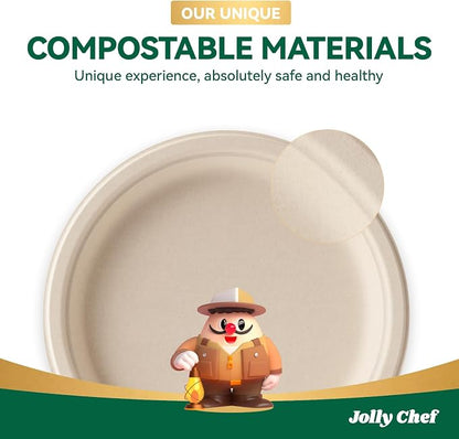 Compostable Heavy Duty Plates   Eco-Friendly Disposable Paper - Image 7