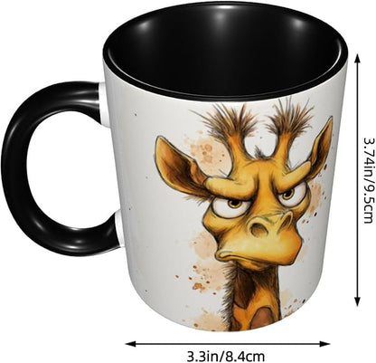 Yrebyou Giraffe Coffee Mug 11oz Ceramic Cup - Image 2