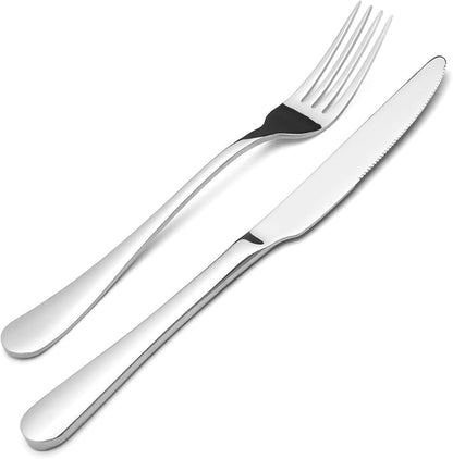 Silverware Set, SHARECOOK 20-Piece Stainless Steel Flatware Set, Kitchen - Image 3