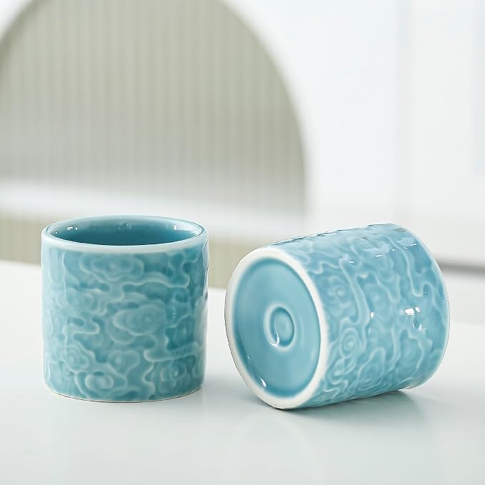 Ceramic Espresso Cups Set of 2 or 4-3oz Demitasse Cups - Image 6