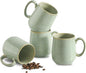 Coffee Mugs Set of 4, 15 Ounce Ceramic Coffee Cups by JINGUS