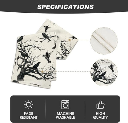 Artoid Mode 210 GSM Halloween Table Runner 13x72 Inch Home Party Decor | - Image 5