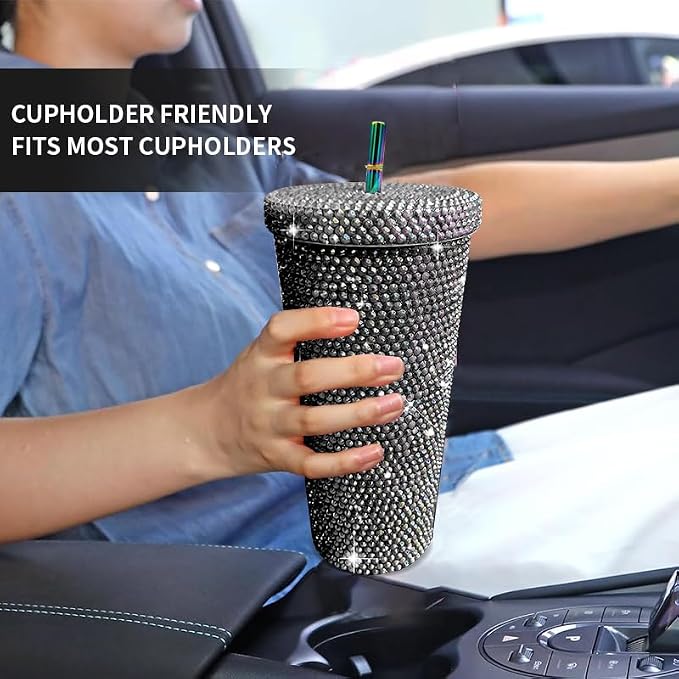 26oz Bling Rhinestone Tumbler - Image 4