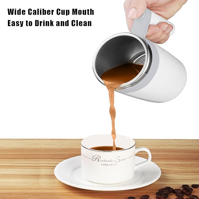 Self Stirring Mug, Rechargeable Auto Magnetic Coffee Mug - Image 8