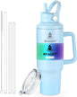 40 oz Tumbler with Handle and Straw or Convert to 40 oz Insulated Water Bottle by SYACOT