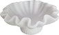10" Large Decorative Bowl decor - milky white Scalloped Decorative Bowls for Home Decor - Organic Fluted Modern Home Decor,Ruffle Decor key bowl,bowl for keys