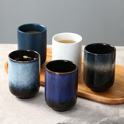 Large Ceramic Tea Set, Chinese Tea Cup, Coffee Cup, Ceramic Mate Tea Cup Set 4 - Image 7