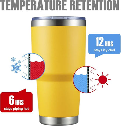 MEWAY 30oz Tumbler Double Wall Vacuum Insulated Travel Mug, Stainless Steel - Image 2
