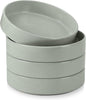 E-far Pasta Bowls Set of 4, 35oz Ceramic Large Salad Bowl Plates by E-far