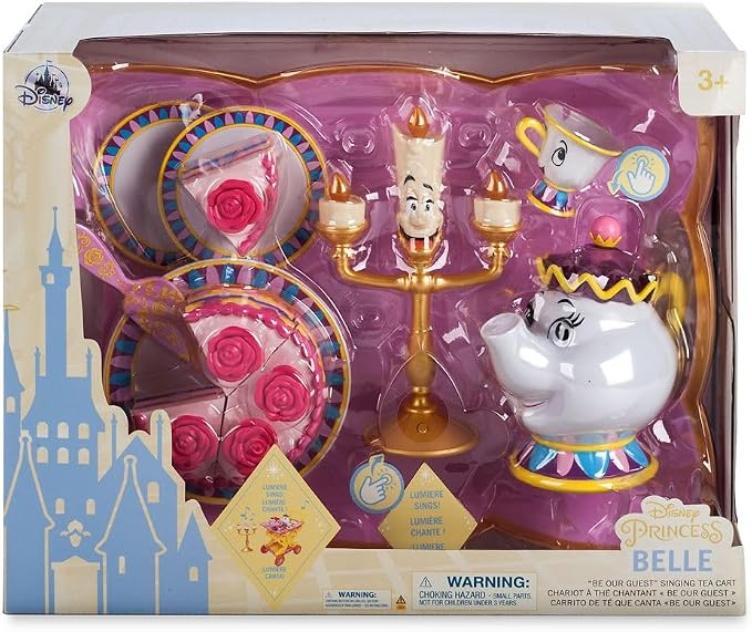 Disney Store Official Beauty and the Beast Tea Cart Set – Includes Lumiere - Image 6