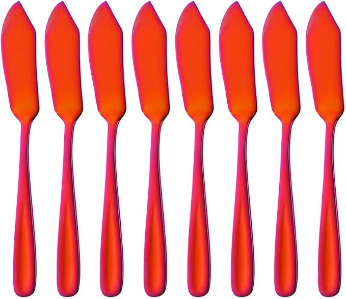 Buyer Star Cheese Butter Knife, Stainless Steel 18/10 6" Mini Desert Knives by BuyerStar