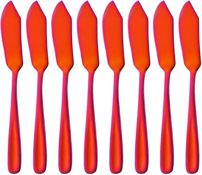 Buyer Star Cheese Butter Knife, Stainless Steel 18/10 6" Mini Desert Knives by BuyerStar