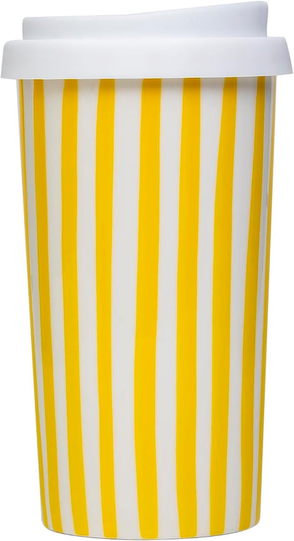Ceramic Travel Mug with Lid – Cute Coffee Cup - Image 3