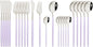 JASHII Flatware Set 24 Piece, Stainless Steel Silverware Set, Macaron Small by JASHII
