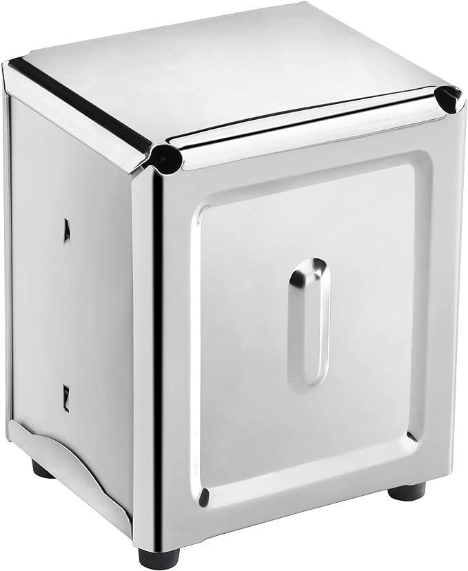 New Star Foodservice 24043 Stainless Steel Short Napkin Dispenser, 3.875 by by NewStarFoodservice
