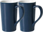 20 OZ Simple Pure Blue Mug Plain Large Tall Ceramic Milk Tea Coffee Mug by Momugs