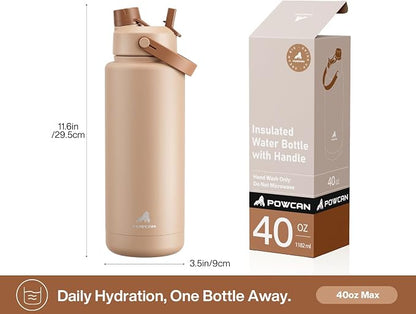 POWCAN 40 oz Insulated Water Bottle - Image 5