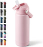 Fijinhom 18oz Insulated Stainless Steel Water Bottle, Wide Mouth Double Wall by Fijinhom