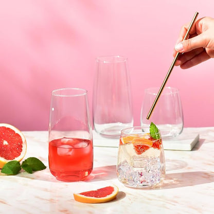Krosno Glasses for water, juices and other beverages, Elegant design - Image 4