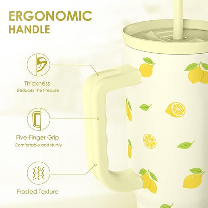 SANDJEST Lemon 40oz Tumbler - Image 3
