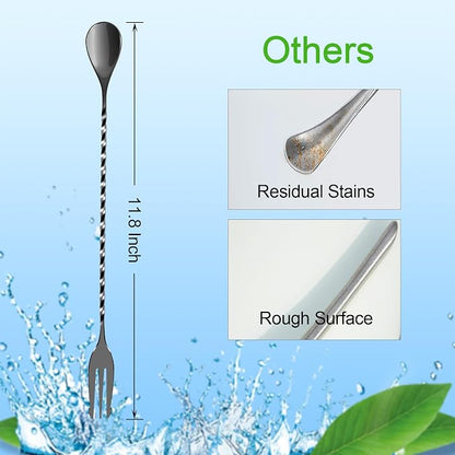 Bar Spoon Cocktail Mixing Stirrers, 12” - Image 2