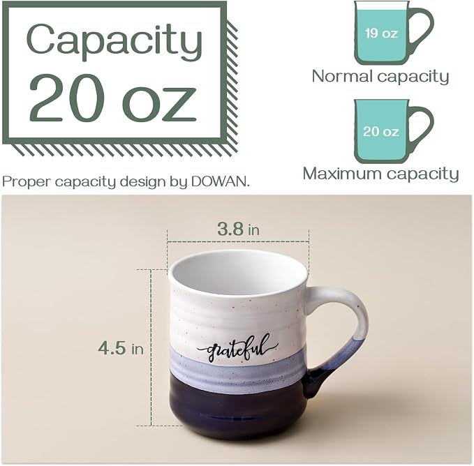 DOWAN 20 oz Coffee Mugs, Large Mugs - Image 3