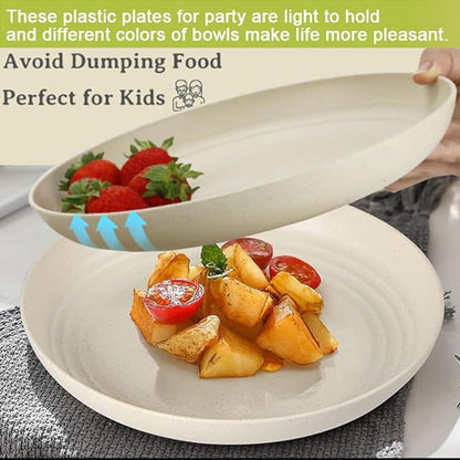 9 Inch Unbreakable Wheat Straw Plates - Image 4