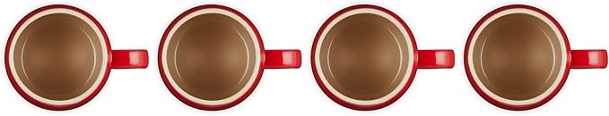 Le Creuset Stoneware Set of 4 Heritage Mugs, 13 oz. each - Image 4