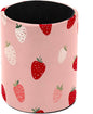 Leather Pen Holder for Desk, Cute Strawberries Print Pencil Cup Pen Organizer by Unknown