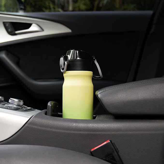BJPKPK 18 oz Water Bottle with Straw & Handle, Insulated Stainless Flask | Leak - Image 6