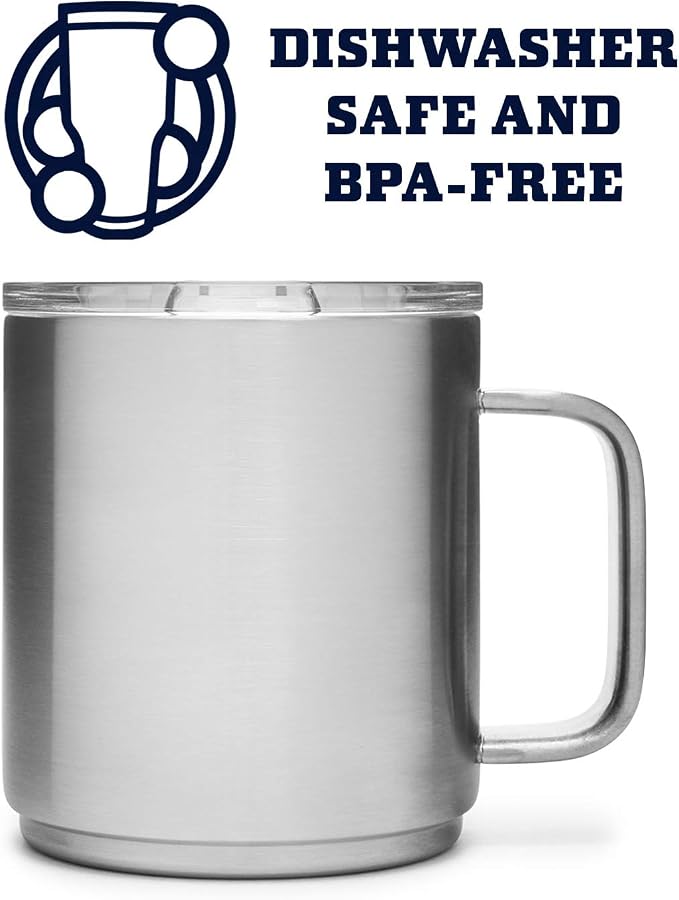 YETI Rambler 10 oz Stackable Mug, Vacuum Insulated, Stainless Steel - Image 4