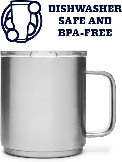 YETI Rambler 10 oz Stackable Mug, Vacuum Insulated, Stainless Steel - Image 4