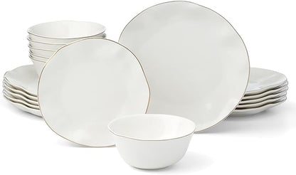 Lenox 899192 Blue Bay White 18-Piece Dinnerware Set, Service For 6