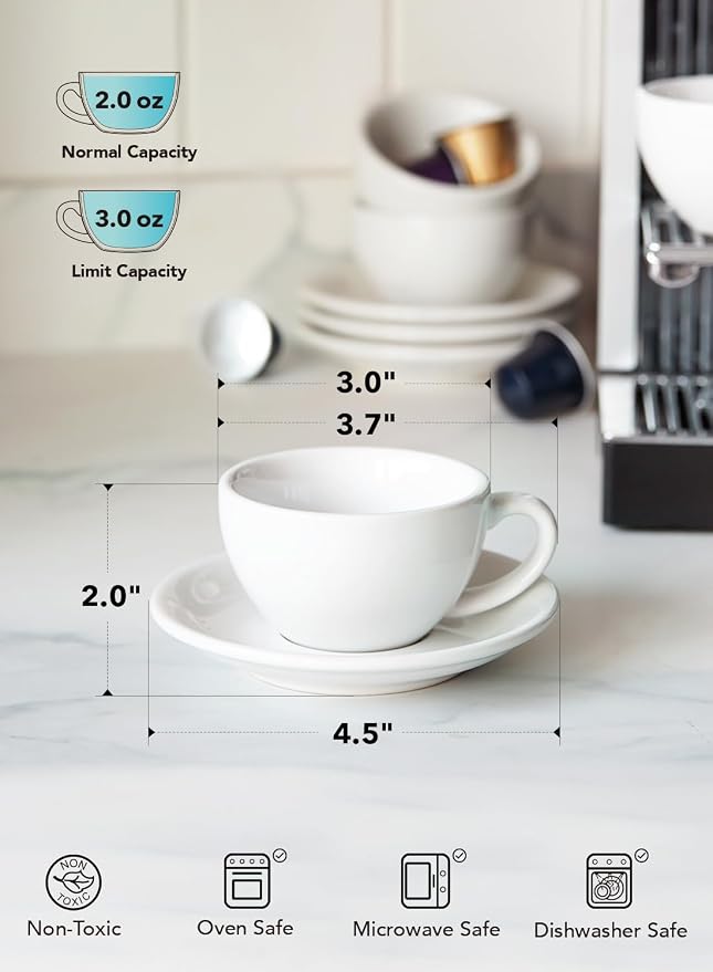 LE TAUCI 3 oz Espresso Cups - Image 5