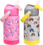 rockpapa 2 Pack Kids Insulated Water Bottle by rockpapa