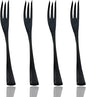 JASHII 18/10 Stainless Steel 4 Piece Mirror Polished Black Fish Fork Black by JASHII