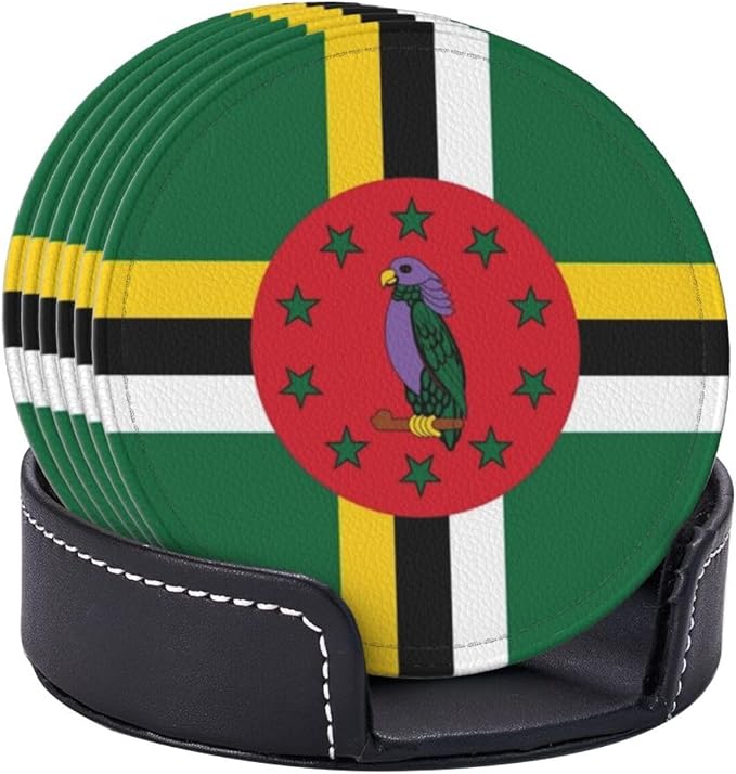 Dominica Flag Coasters for Drinks - Image 8